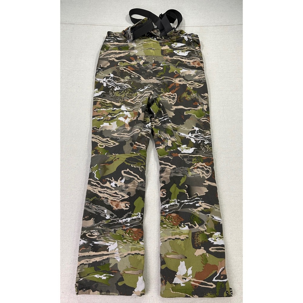 Under Armour Storm ColdGear Camo Hunting Bibs Men's Medium Forest Winter Season - Picture 9 of 9